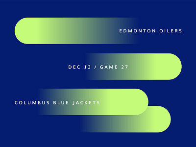 Blue Jackets Score: December 13, 2016 blue jackets columbus data data visualization hockey infographics minimal nhl score sports typography