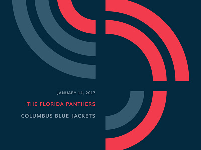 Blue Jackets Score: January 14, 2017 blue jackets columbus data data visualization hockey infographics minimal nhl score sports typography