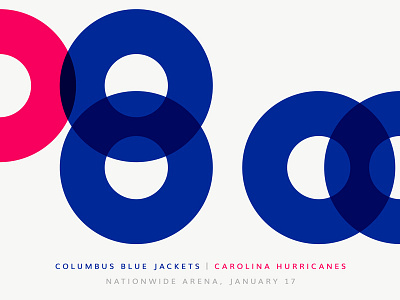 Blue Jackets Score: January 17, 2017 blue jackets columbus data data visualization hockey infographics minimal nhl score sports typography