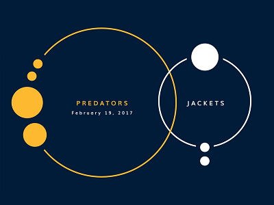 Blue Jackets Score: February 19, 2017 blue jackets columbus data data visualization hockey infographics minimal nhl score sports