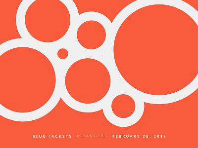 Blue Jackets Score: February 25, 2017 blue jackets columbus data data visualization hockey infographics minimal nhl score sports