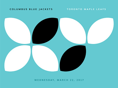 Blue Jackets Score: March 22, 2017 blue jackets columbus data data visualization hockey infographics minimal nhl score sports