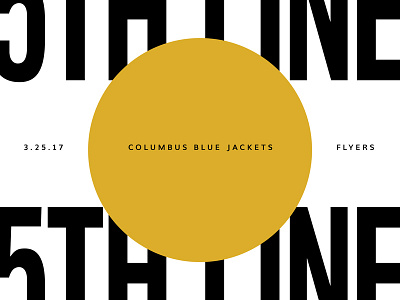 Blue Jackets Score: March 25, 2017 blue jackets columbus data data visualization hockey infographics minimal nhl score sports