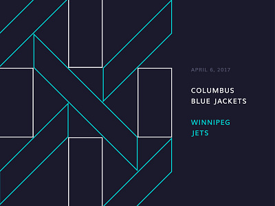 Blue Jackets Score: April 6, 2017 blue jackets columbus data data visualization hockey infographics minimal nhl score sports