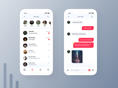 Message & Chat Social App Concept