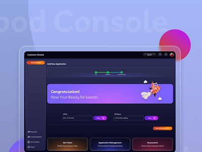 Customer Panel ui webdesign