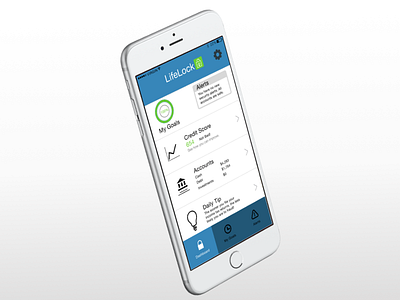 Lifelock app ios lifelock redesign ui ux