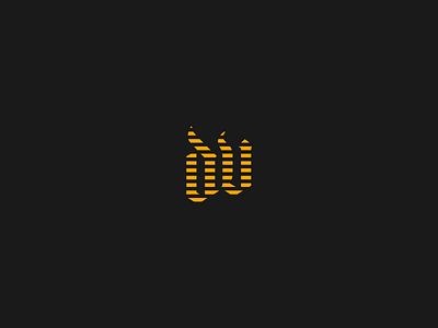 Personal logo initials "dv" - Blackletter