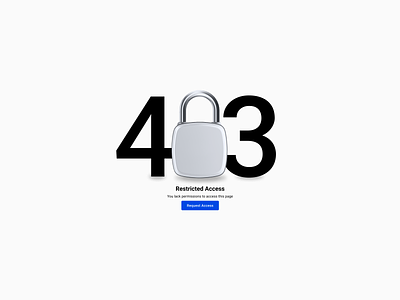 Error 403 - Restricted Access
