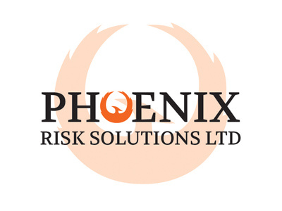 Phoenix Risk Solutions brand branding logo phoenix symbol text type