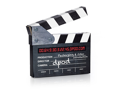 Cardboard Clapper - DM Piece clapper dm piece movie packaging videography