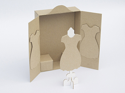 Fashion Show Invite concept fashion mannequin model packaging