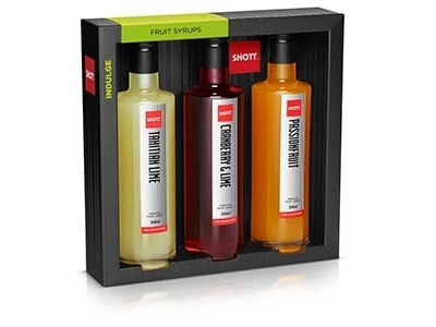 SHOTT - Fruit Syrup Range cafe drink gift pack juice packaging shott syrup