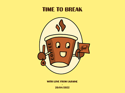 TIME TO BREAK 2d adobe illustrator art cartoon design graphic design illustration logo vector