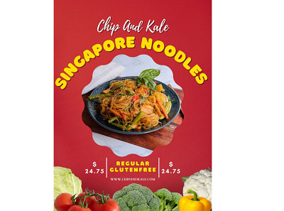 Buy Best meal Kit Of Singapore Noodles Online - Chip and Kale healthymeals