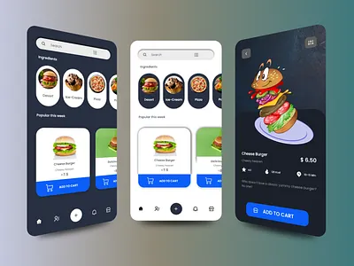 Simple Food Delivery App simple food delivery app ui ui app design