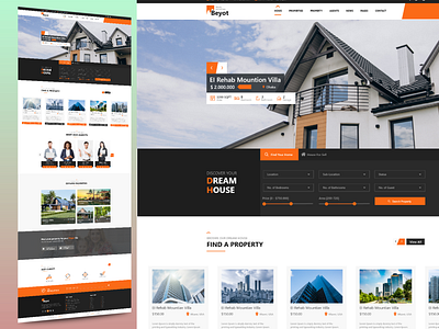 Real Estate Website real estate ui web design