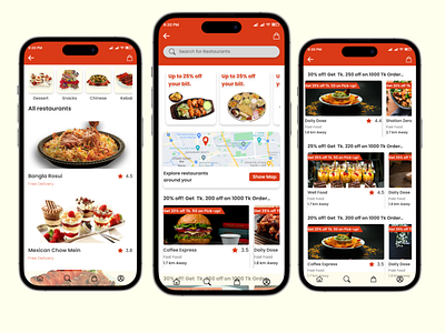 Food-Delivery Mobile App Design app figma food delivery app mobile app ui ui design uiux