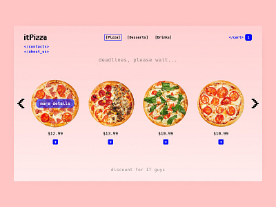 Website concept itPizza