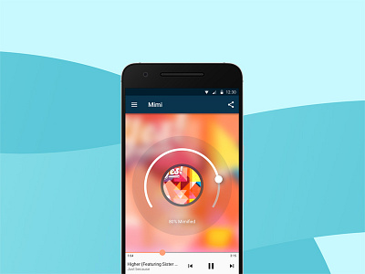 Mimi Music android app – music player android goodpatch material design music music player player ui