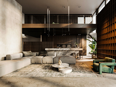 Modern and warm design for a nice apartment in Salzburg, Austria