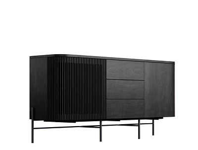 Easton Sideboard by Mobilia 3d 3d design 3d product design 3d product visualization 3d visualization 3ds max design easton sideboard graphic design mobilia mobilia brand product design product visualization rendering sideboard sideboard design wood sideboard