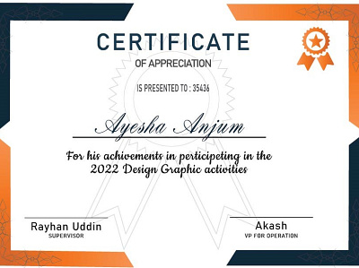 Certificate Design certificate design