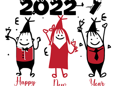 'New Year' Greeting design graphic design illustration