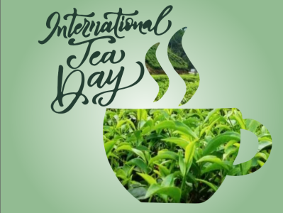 'International Tea Day' Poster Design design graphic design illustration