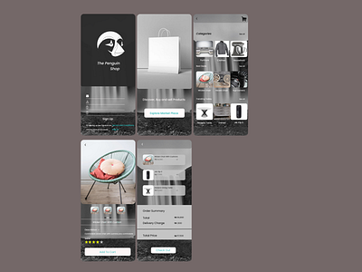 The penguin shop app app design graphic design ui ux