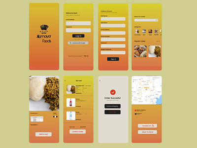 The alle mayor food app app design graphic design ui ux
