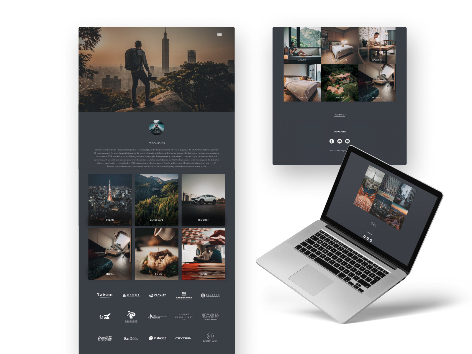 Portfolio landing page by Maria Fertikova on Dribbble