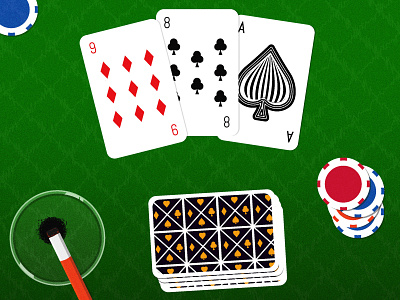 Cards & Chips illustration