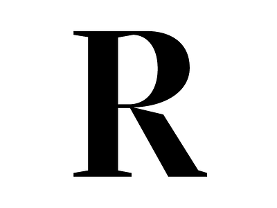 R: GT Sectra Display Bold font glyph letter serif typeface