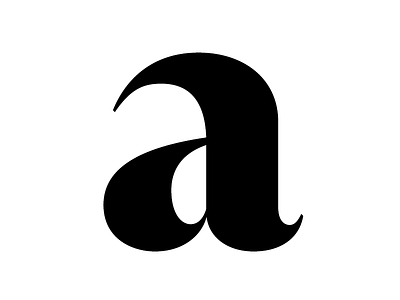 a: GT Super Display Black font glyph letter serif typeface