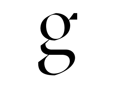 g: GT Sectra Display Light (Beta) font glyph letter serif type typeface