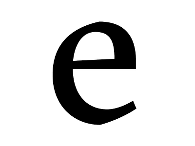 e: GT Sectra Regular character font glyph letter serif type typeface