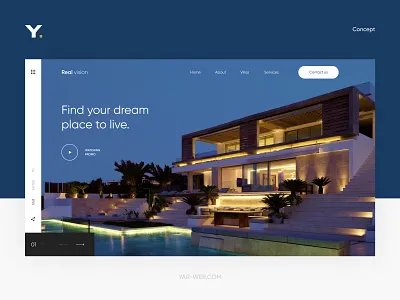 Real Estate Website design apartment apartments booking design estate figma flat home house landing landscape luxury minimal penthouse property real estate rental ui villa website