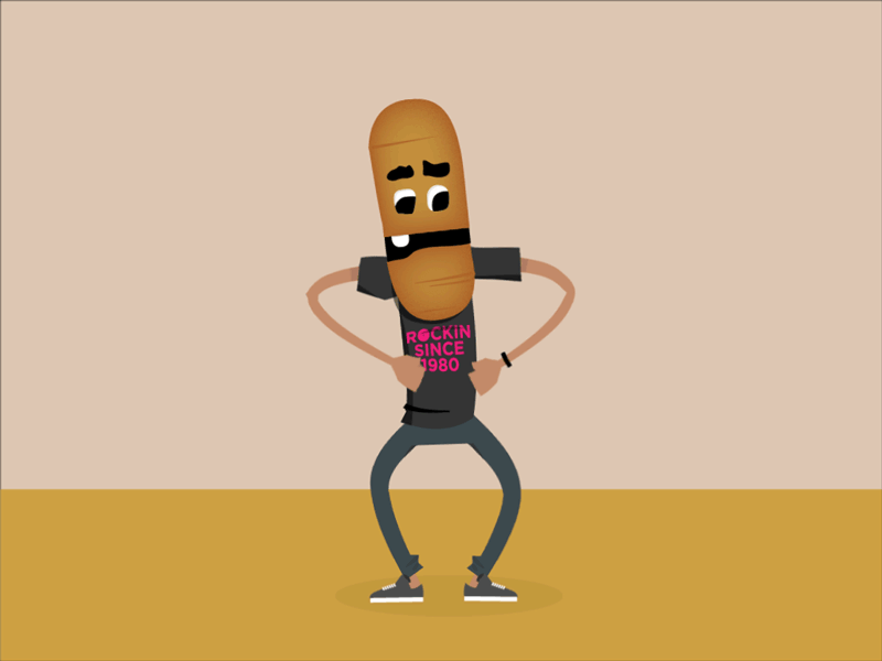 Rockin' aftereffects animation dance illustration sforsparky