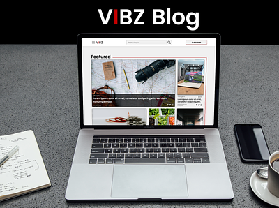 Vibz Blog adobe xd blog design ui ux website