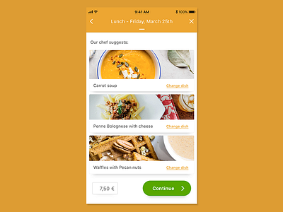 Homy food app design food meal order product ui ux