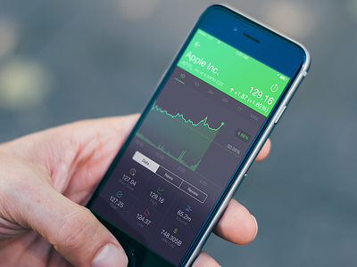 Stocks & Finance App app finance icon ios iphone mobile stock ui ux