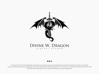 Fantasy Dragon Logo business dragon fantasy legend