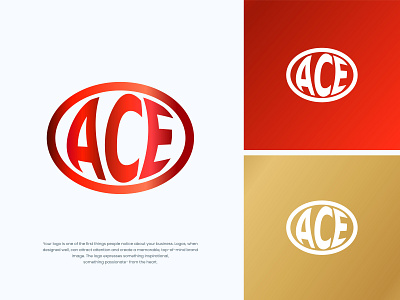 ACE Logo business clean colorful design professional