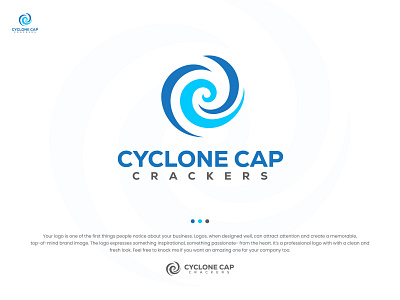 Cyclone (CCC) Logo business captain colorful professional sea wave