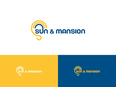 Sun & Mansion Real Estate Logo