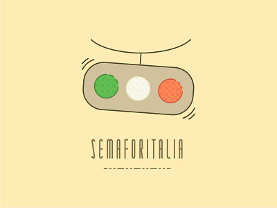 Semaforitalia branding italy logo logo design outline traffic