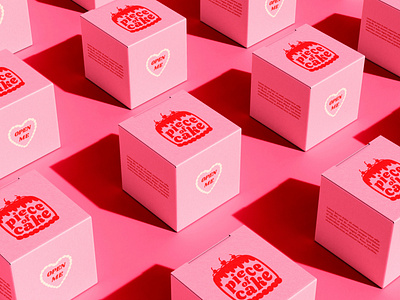 Cakeshop branding / bakery identity PIECE OF CAKE