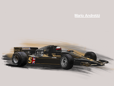 N3 Lotus 78 Mario Andretti andretti f1 formula1 illustration lotusf1team lotusf1team racing