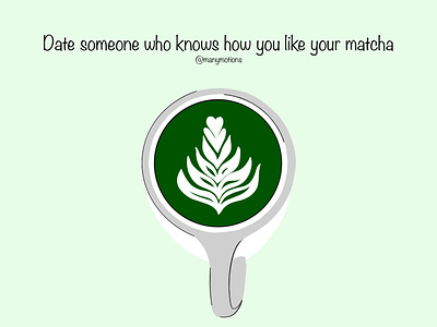 Date someone who knows aesthetic barista branding dating design drink gift graphic design green illustration latte logo love matcha matcha tea sweet ui ux vector